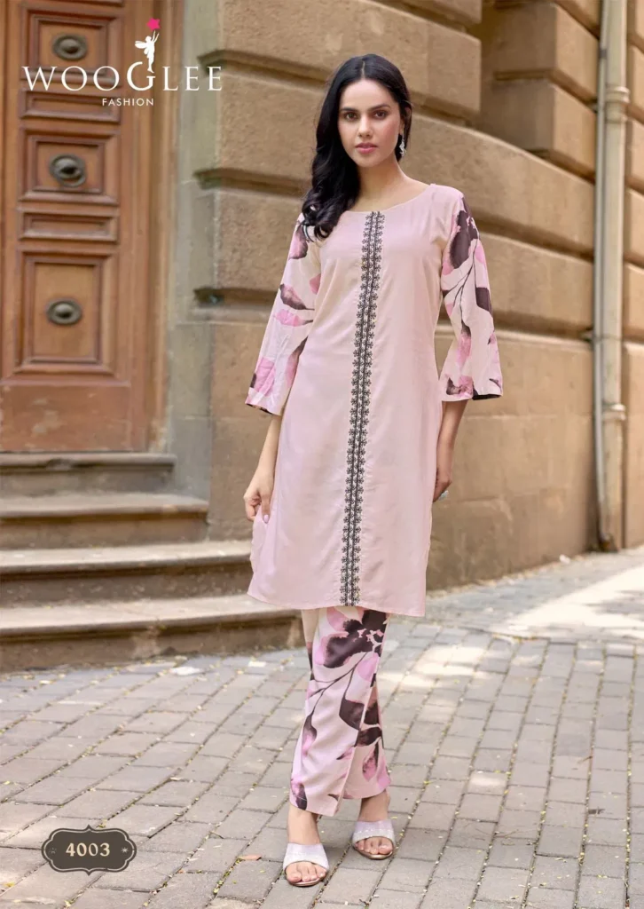 Stylish Wooglee Yanaa Rayon With Threadwork Top And Bottom Collection Wholesale 2026
