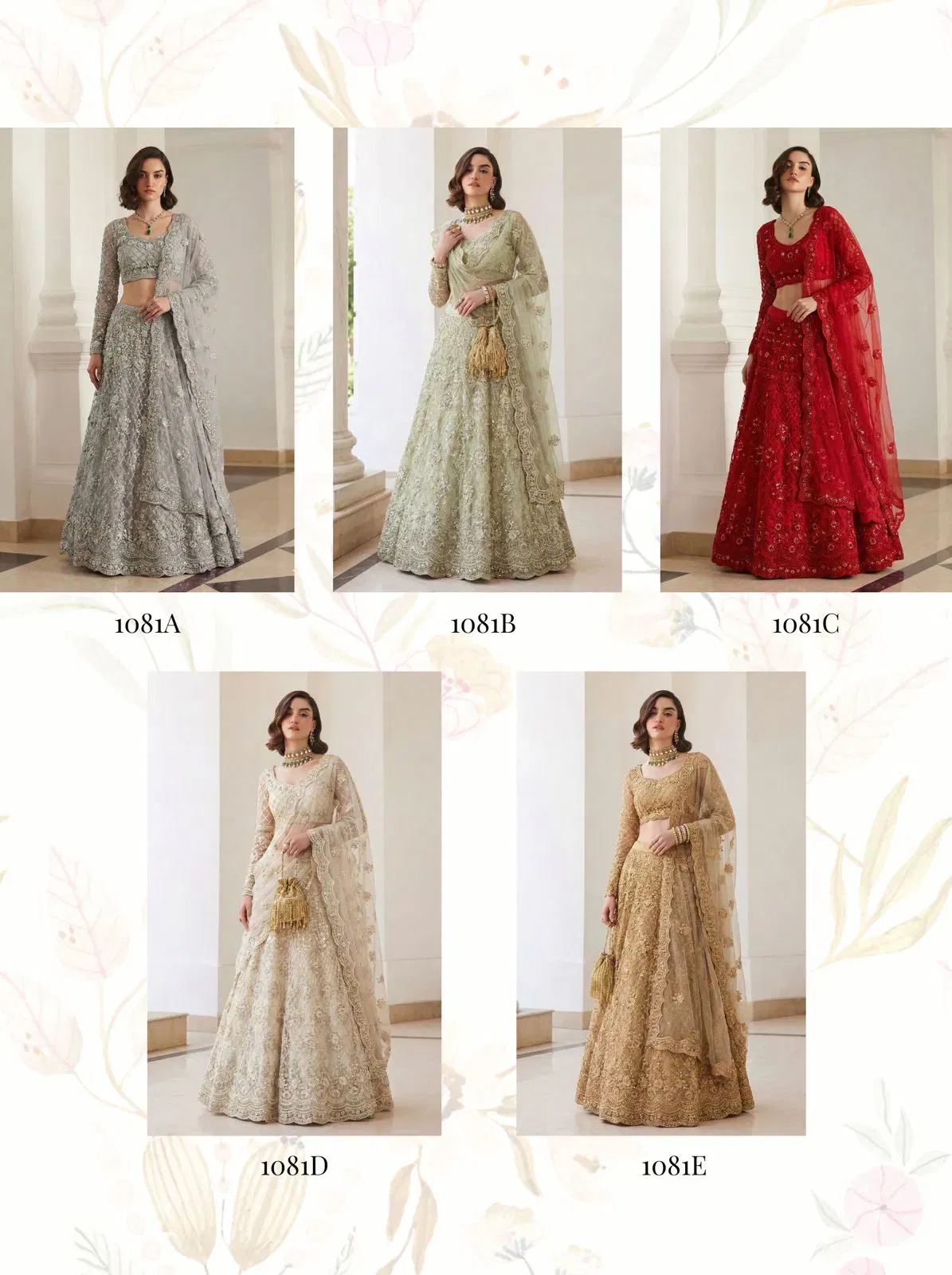 Launching Alizeh Bridal Heritage Colours 1081 Butterfly Net Designer Lehenga Choli Wholesale 2026
