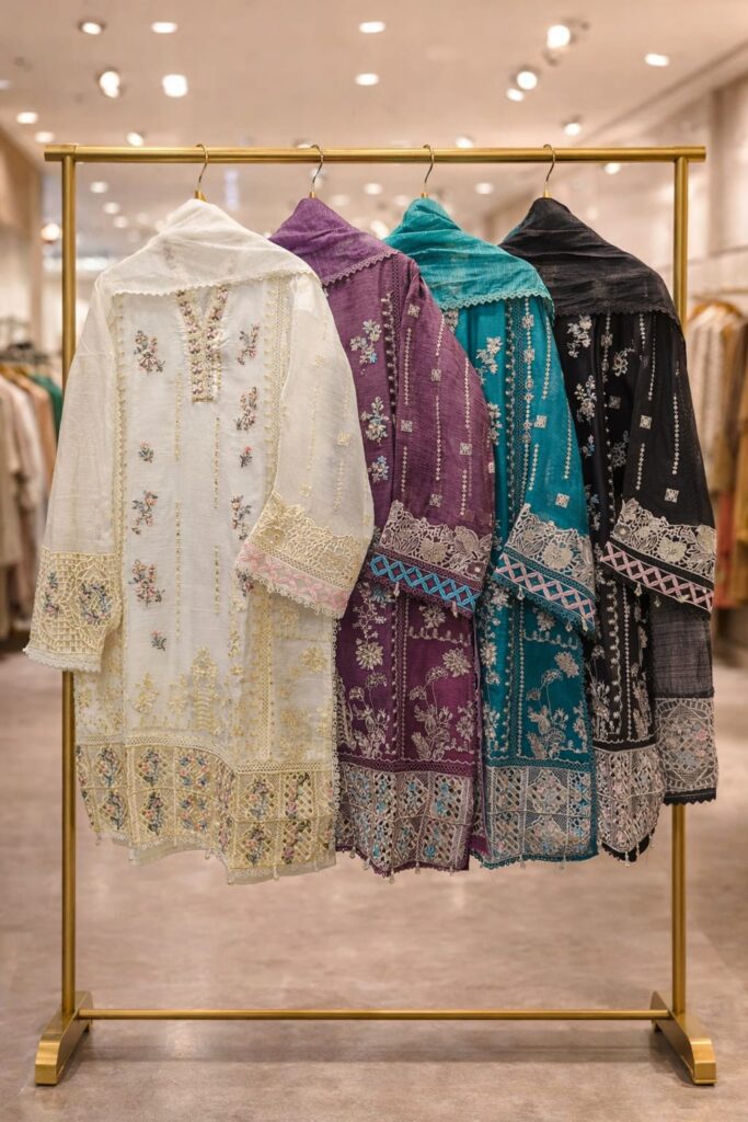 Launching Luxury Pret LPC 326 Sifforn Orgnaza Fabric Pakistani Collection Wholesale 2026