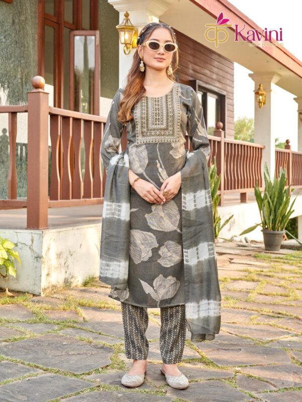Stylish Kavini Sonam Vol 1 Capsule Foil Print Straight Cut Kurti Bottom With Dupatta Wholesale 2026