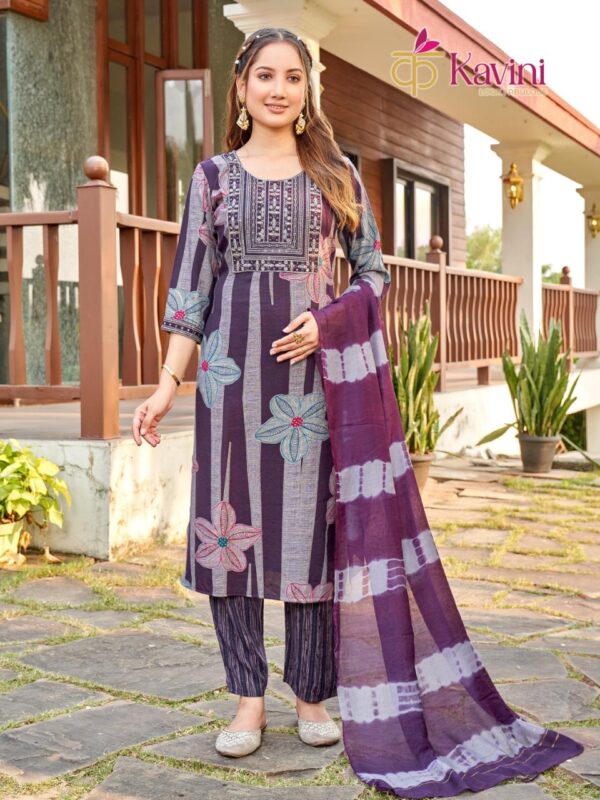 Stylish Kavini Sonam Vol 1 Capsule Foil Print Straight Cut Kurti Bottom With Dupatta Wholesale 2026