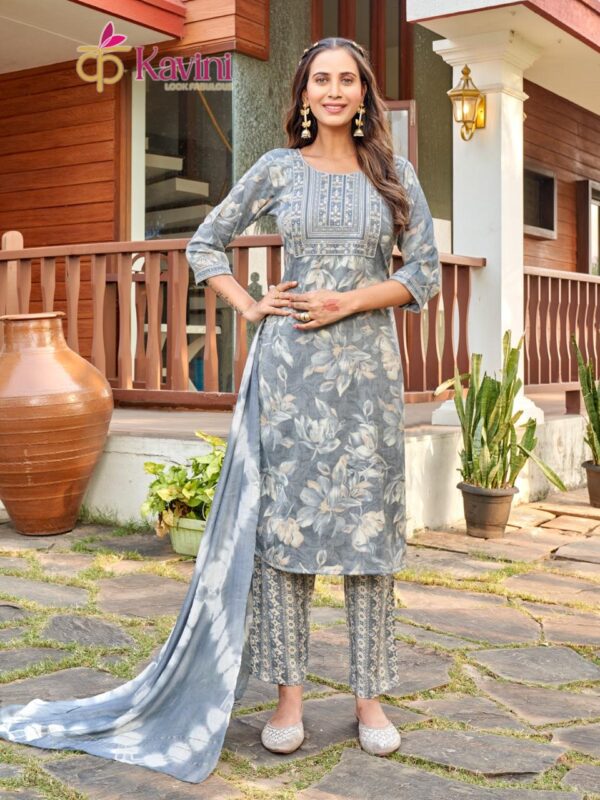 Stylish Kavini Sonam Vol 1 Capsule Foil Print Straight Cut Kurti Bottom With Dupatta Wholesale 2026