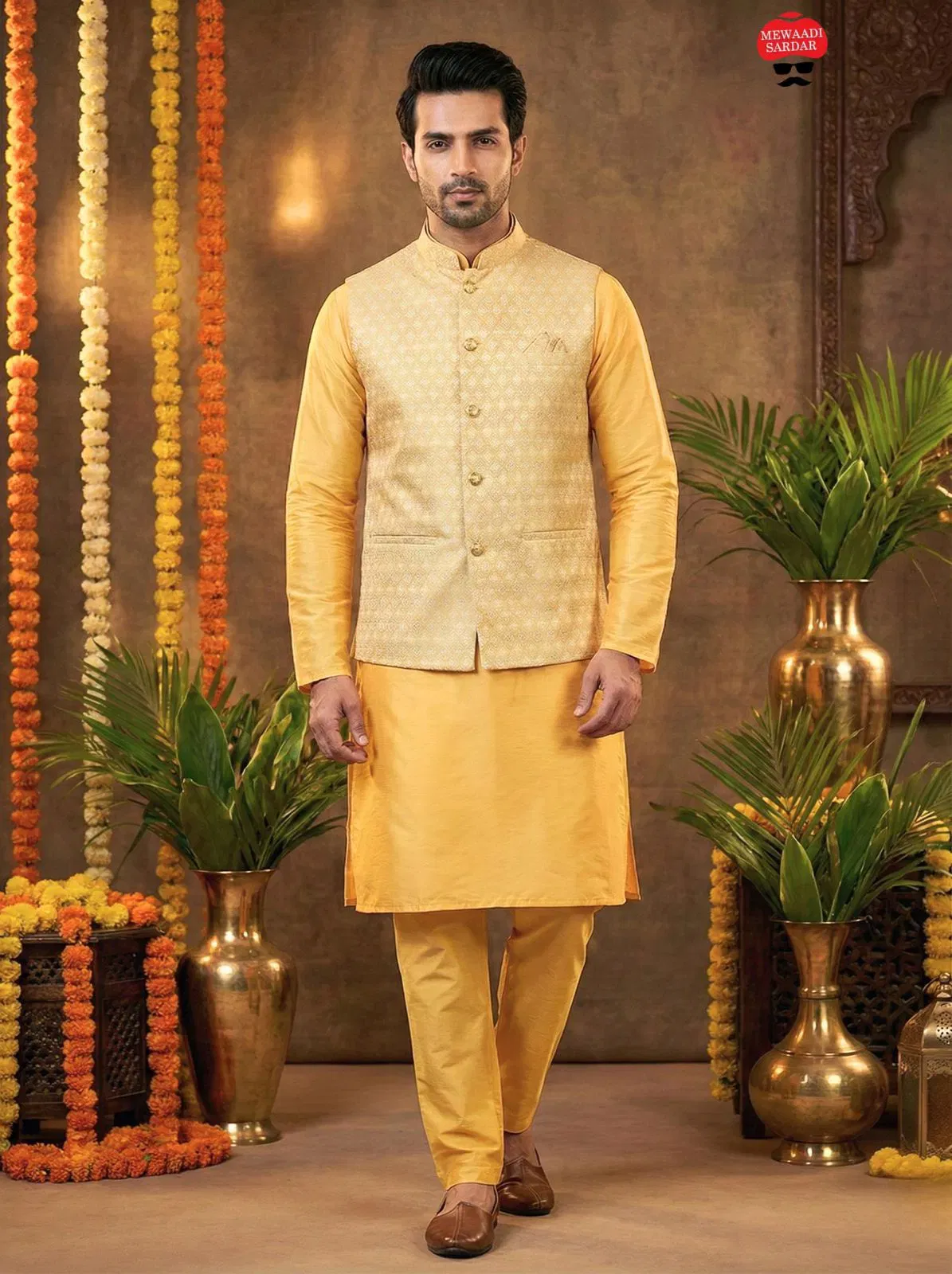 Manyavar Nx Vol 1 Silk Festival Wear Kurta Pant And Koti Collection Wholesale