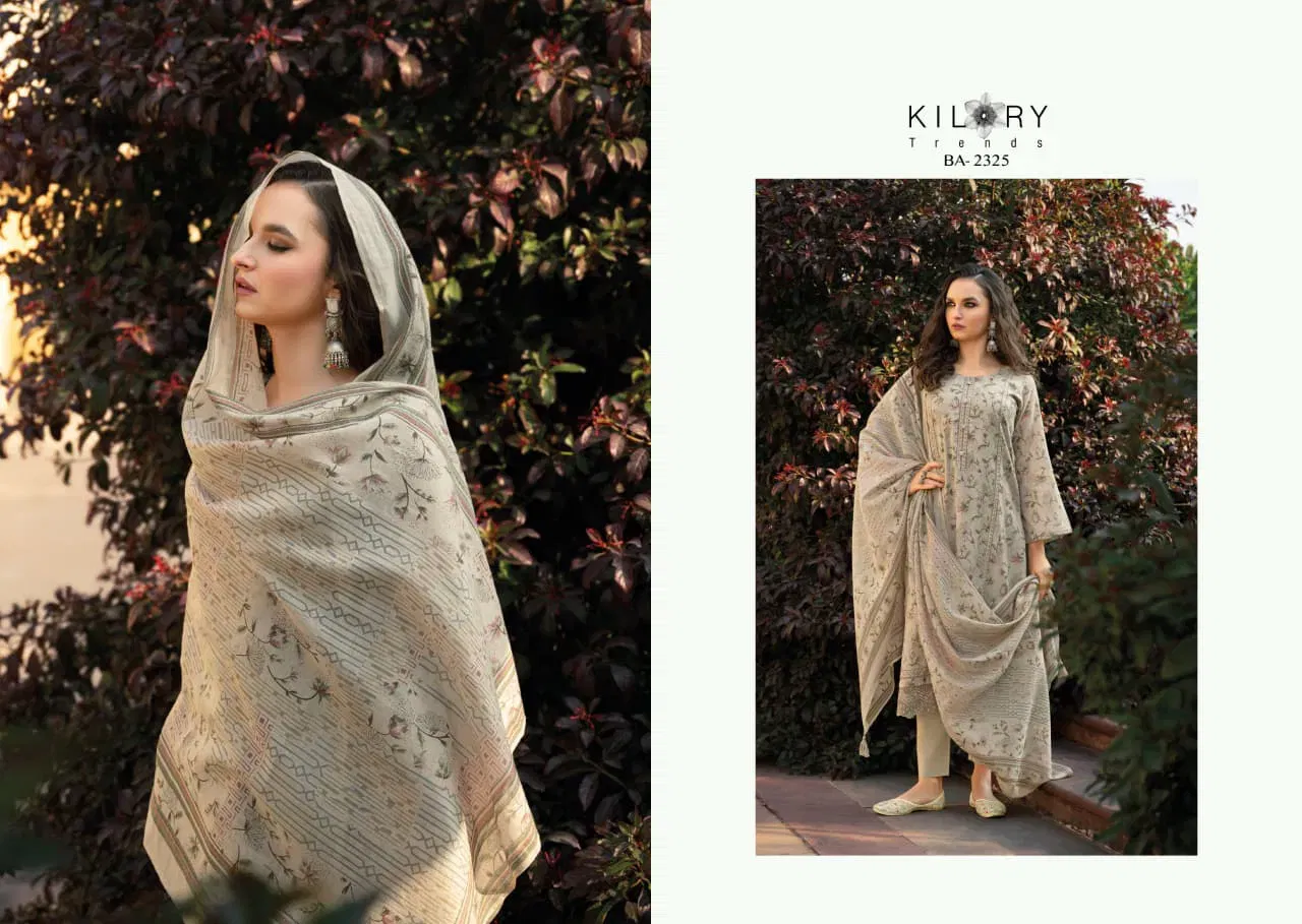 Beautiful Kilory Bahaar Chanderi Digital Foil Print With Work Salwar Kameez Wholesale 2026