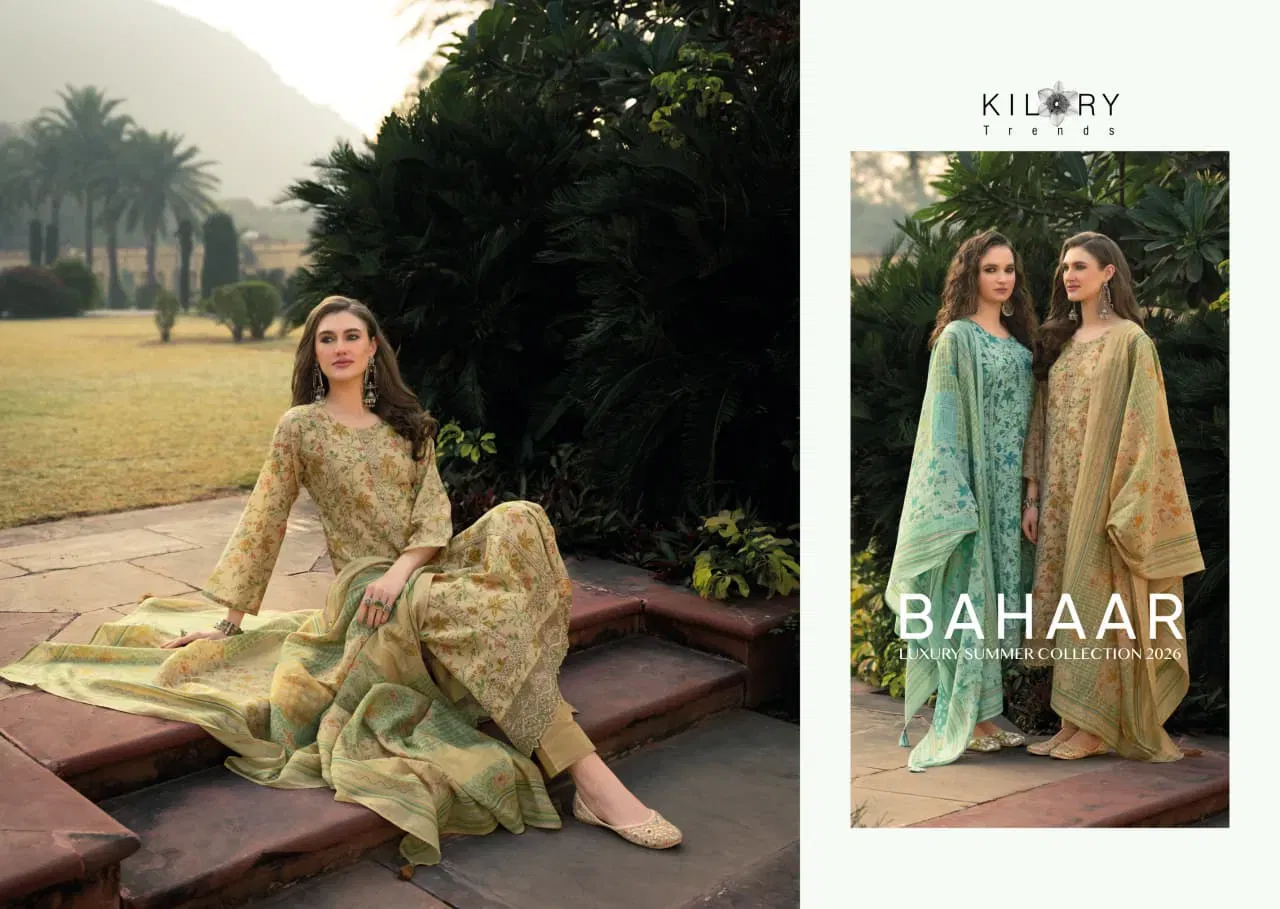 Beautiful Kilory Bahaar Chanderi Digital Foil Print With Work Salwar Kameez Wholesale 2026