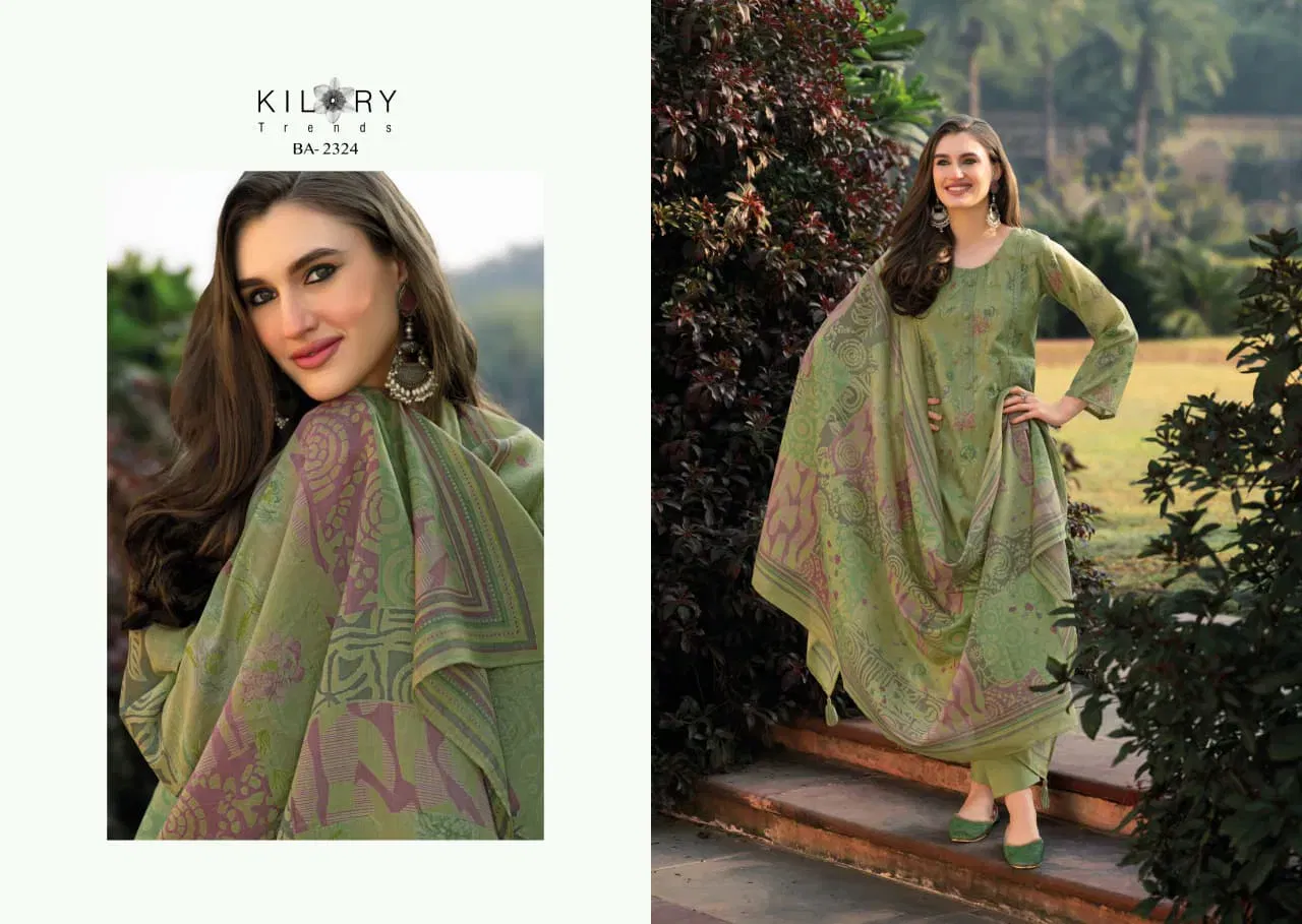 Beautiful Kilory Bahaar Chanderi Digital Foil Print With Work Salwar Kameez Wholesale 2026