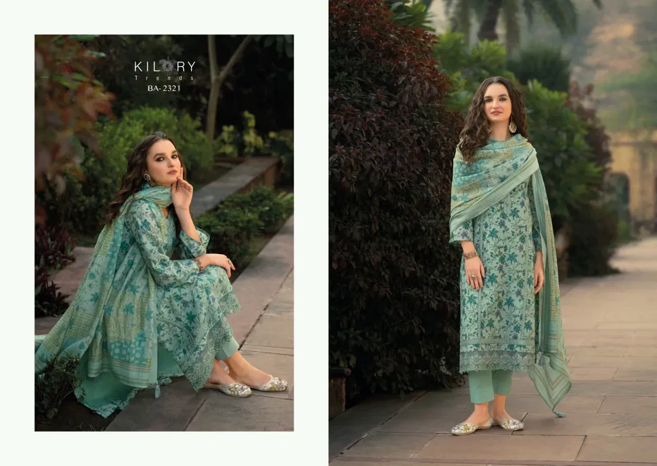 Beautiful Kilory Bahaar Chanderi Digital Foil Print With Work Salwar Kameez Wholesale 2026