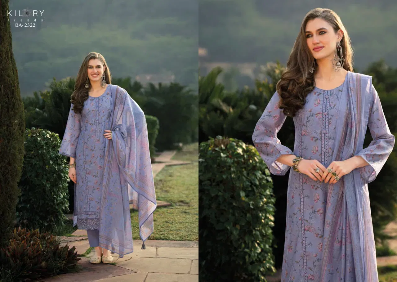 Beautiful Kilory Bahaar Chanderi Digital Foil Print With Work Salwar Kameez Wholesale 2026