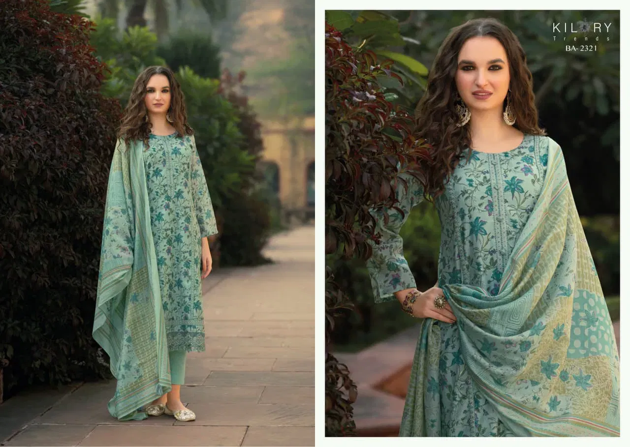 Beautiful Kilory Bahaar Chanderi Digital Foil Print With Work Salwar Kameez Wholesale 2026