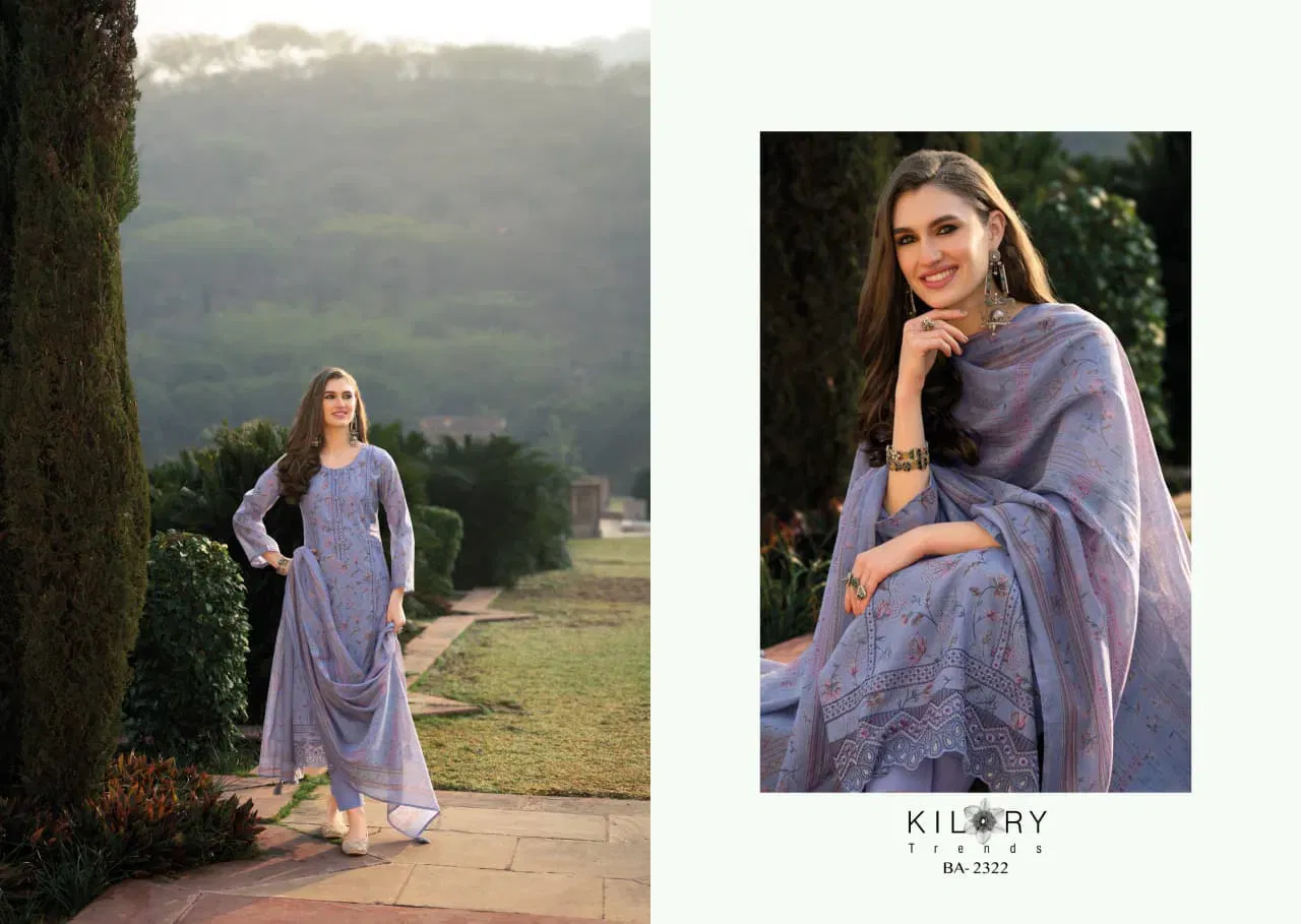 Beautiful Kilory Bahaar Chanderi Digital Foil Print With Work Salwar Kameez Wholesale 2026