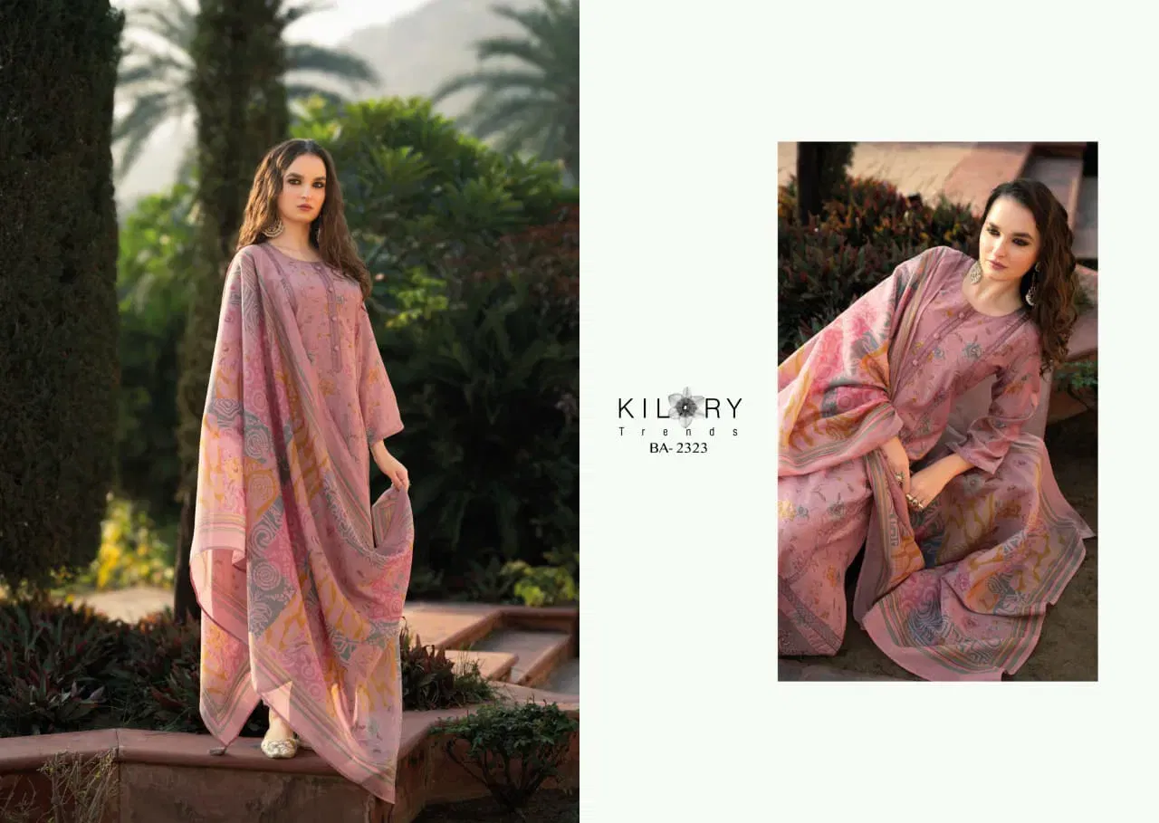 Beautiful Kilory Bahaar Chanderi Digital Foil Print With Work Salwar Kameez Wholesale 2026
