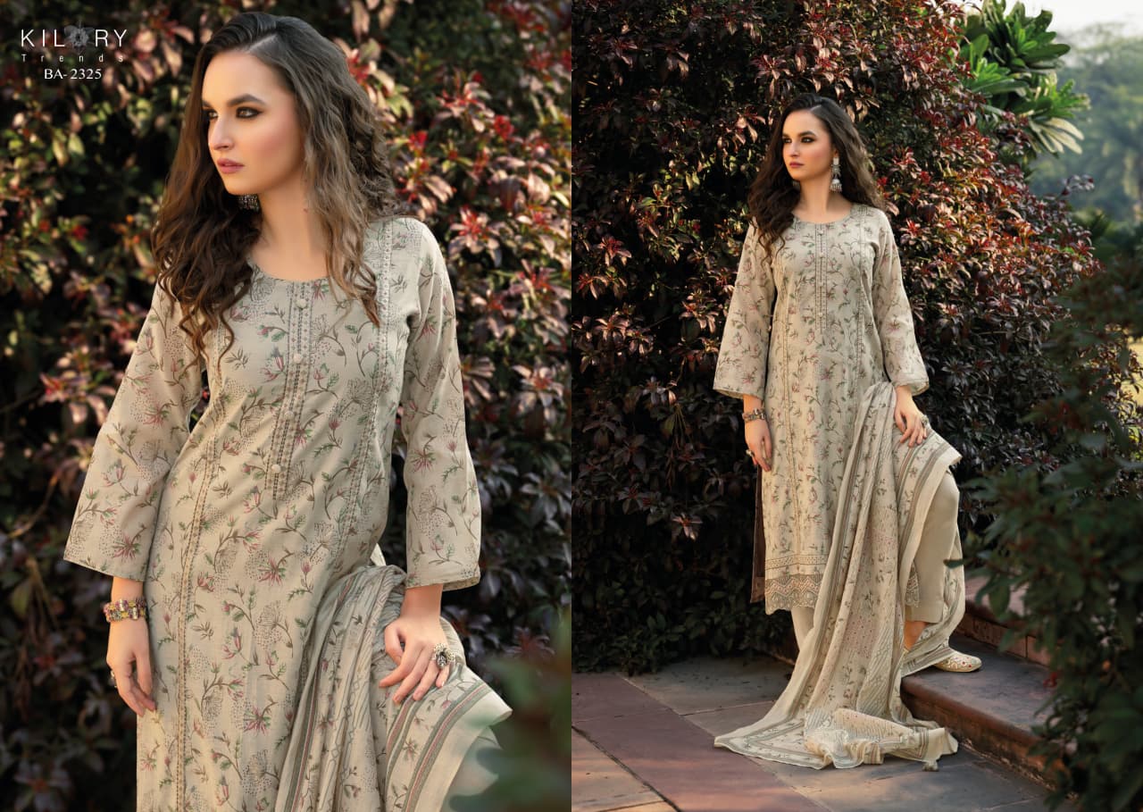 Beautiful Kilory Bahaar Chanderi Digital Foil Print With Work Salwar Kameez Wholesale 2026