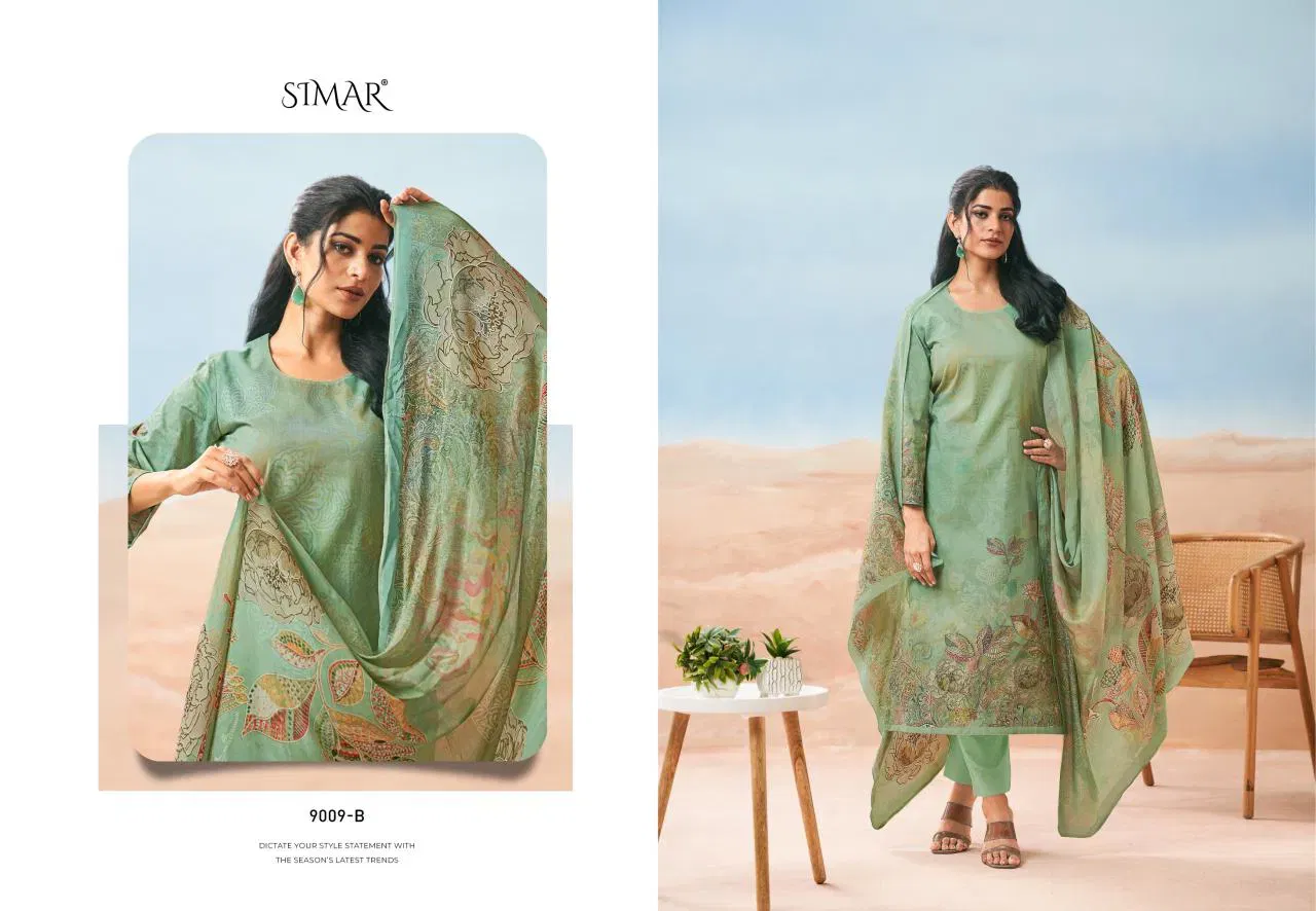 Beautiful Glossy Simar Nehmat Lawn Cotton Digital Print With Work Salwar Kameez Wholesale 2026