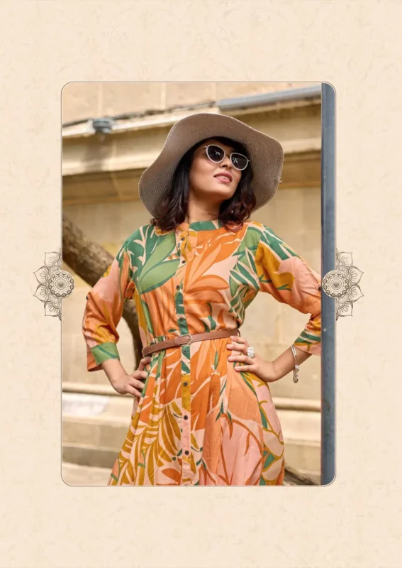 Buy Mittoo Belt Vol 24 Rayon Printed Casual Wear One Piece Collection Wholesale 2026
