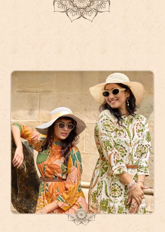 Buy Mittoo Belt Vol 24 Rayon Printed Casual Wear One Piece Collection Wholesale 2026