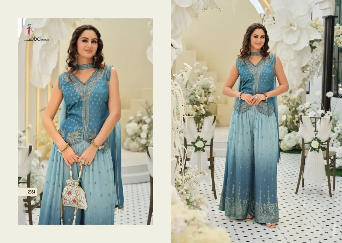 Stylish Eba Era Viscose With Embroidery Work Top Bottom And Dupatta Collection Wholesale 2026