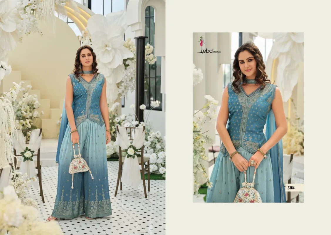 Stylish Eba Era Viscose With Embroidery Work Top Bottom And Dupatta Collection Wholesale 2026