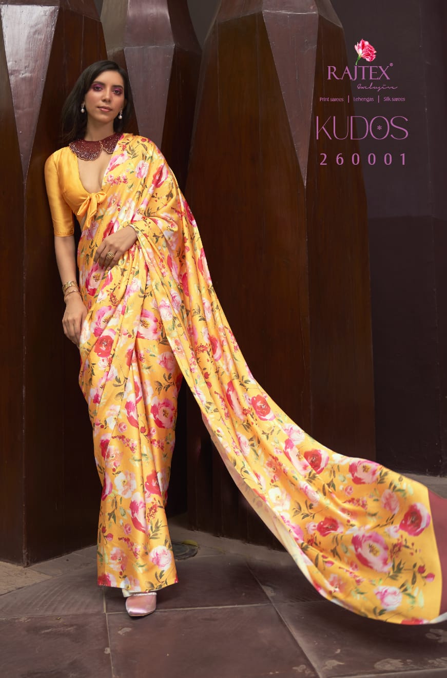 Stylish Rajtex Kudos Digital Print Saree Collection Wholesale 2026
