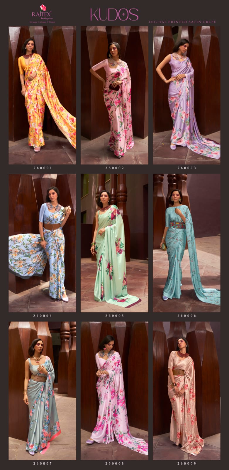 Stylish Rajtex Kudos Digital Print Saree Collection Wholesale 2026