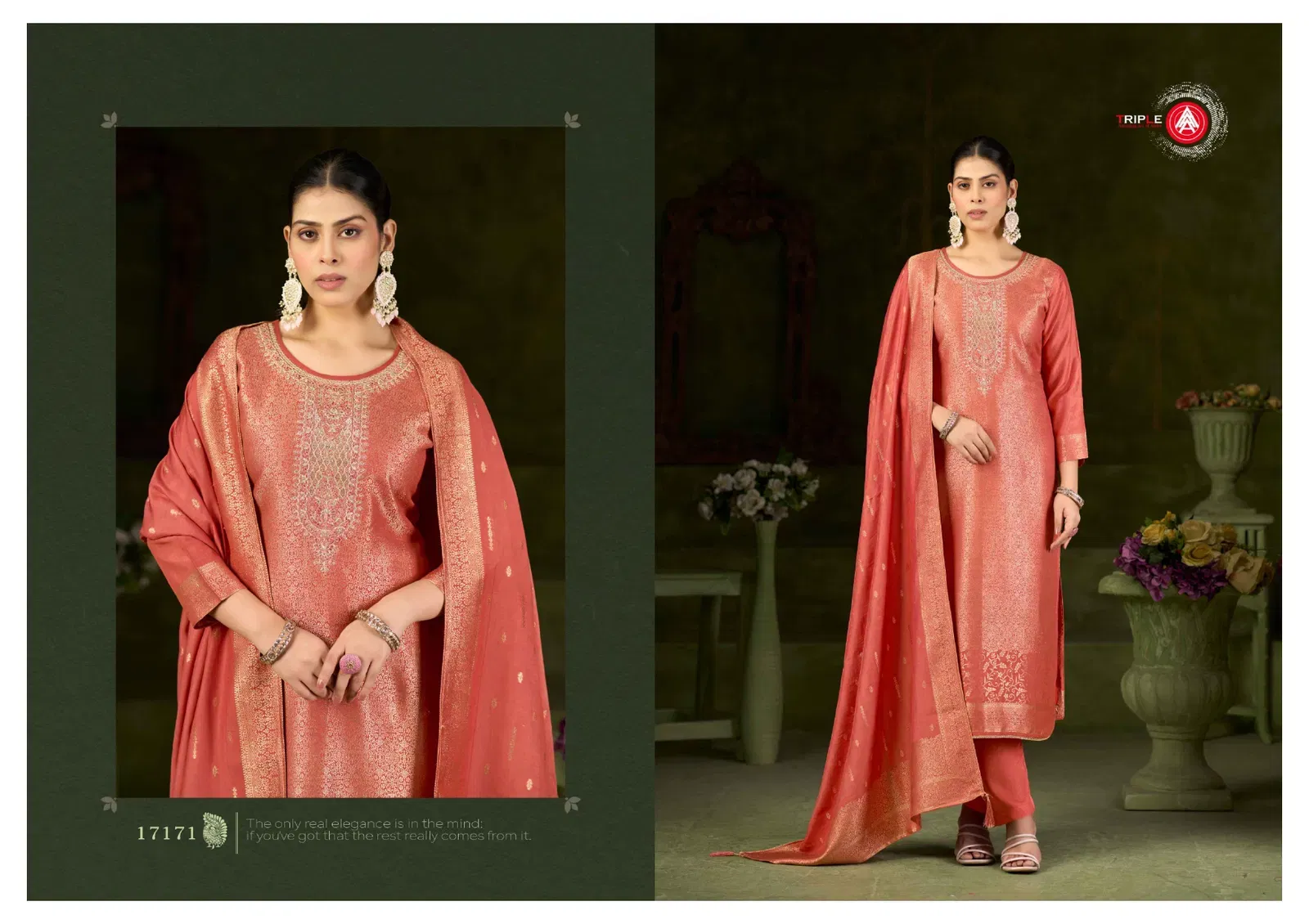 Buy Triple Aaa Debotri Vol 3 Maslin Jacquard With Work Dress Material Collection Wholesale 2026