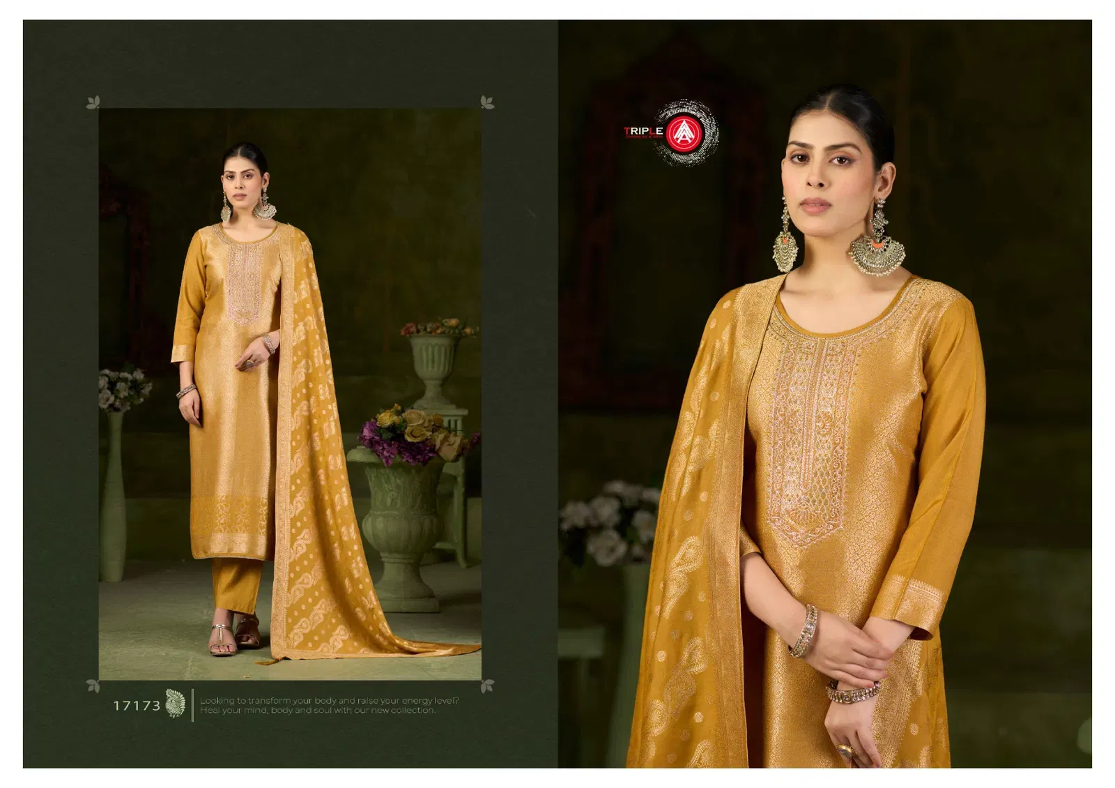 Buy Triple Aaa Debotri Vol 3 Maslin Jacquard With Work Dress Material Collection Wholesale 2026