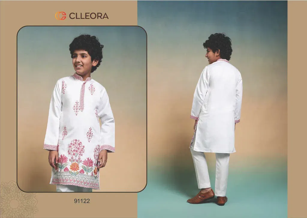 Latest Clleora Tradi Kidz Viscose Silk Thread Work Kurta And Pant Collection Wholesale 2026