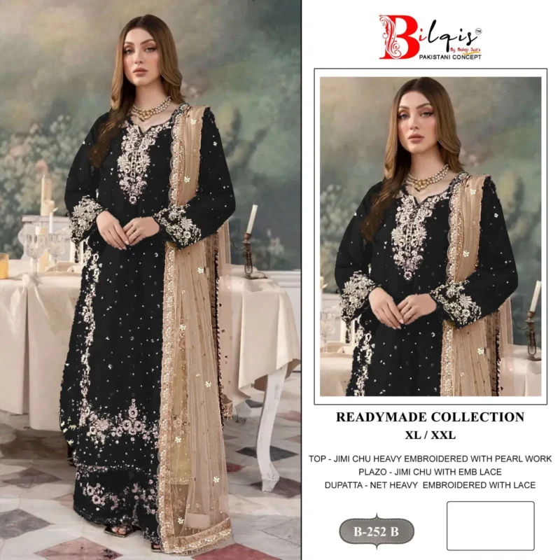 Buy Bilqis B 252 A To D Readymade Jimmy Choo Embroidered Pakistani Suits Collection Wholesale 2026