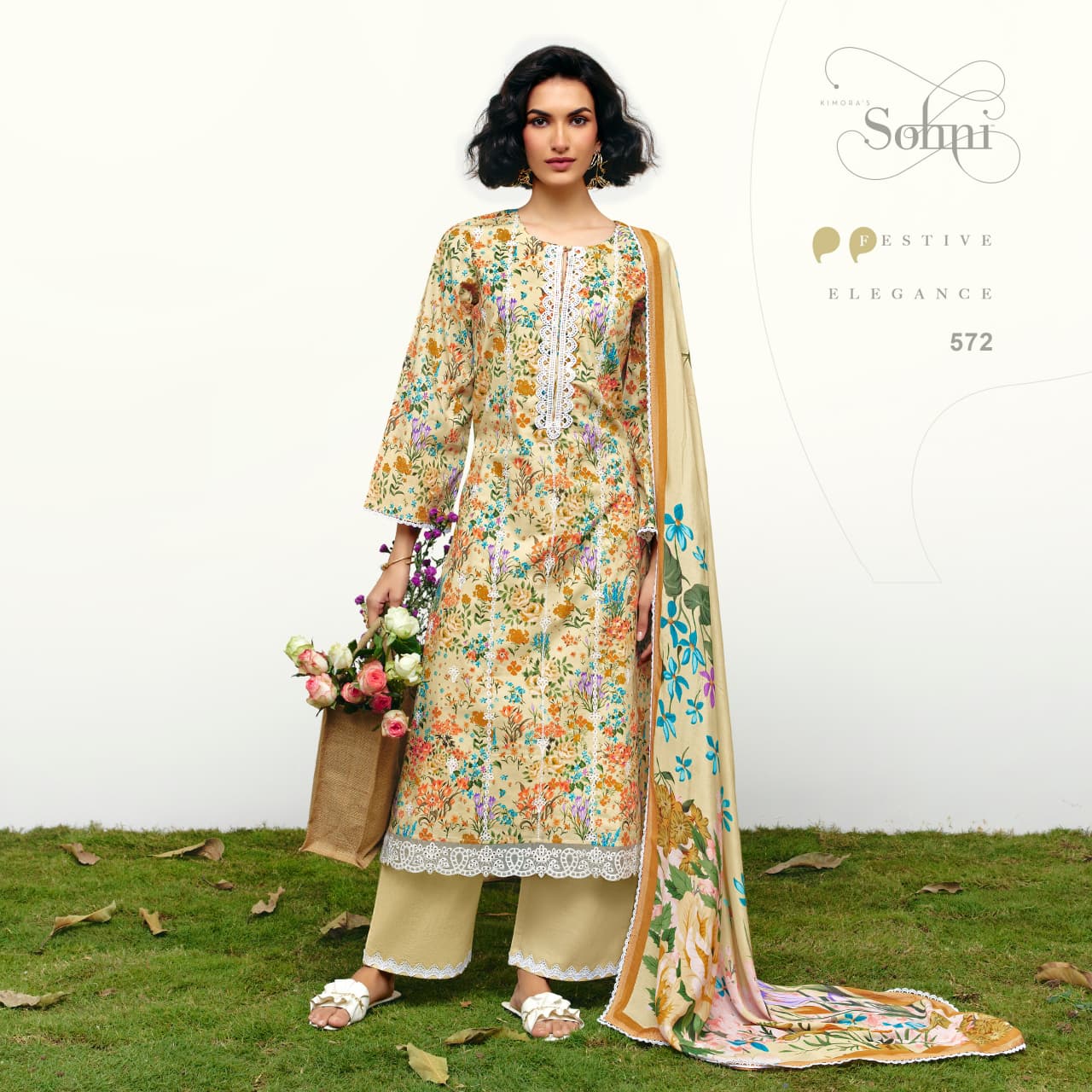 Beautiful Kimora Sohni Mehraab Lawn Cotton Digital Print With Work Salwar Kameez Collection Wholesale 2026