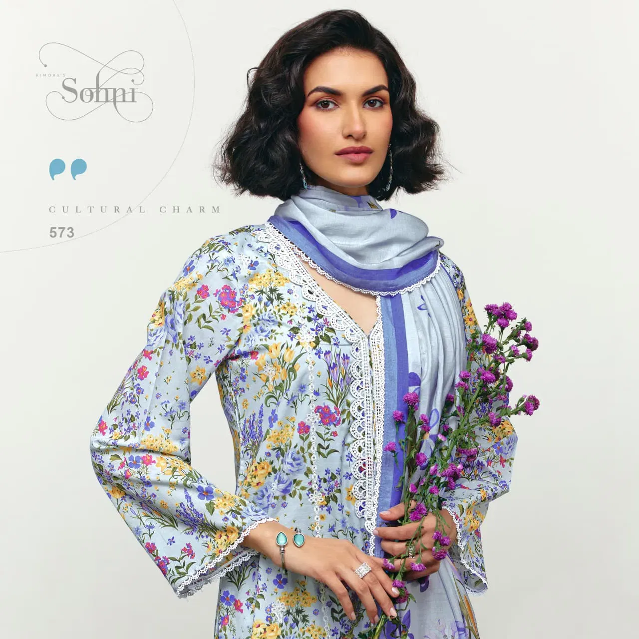 Beautiful Kimora Sohni Mehraab Lawn Cotton Digital Print With Work Salwar Kameez Collection Wholesale 2026