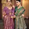 Saroj Sandalwood Satin Saroski Vol 1 Rich Pallu Silk Saree Collection Wholesale