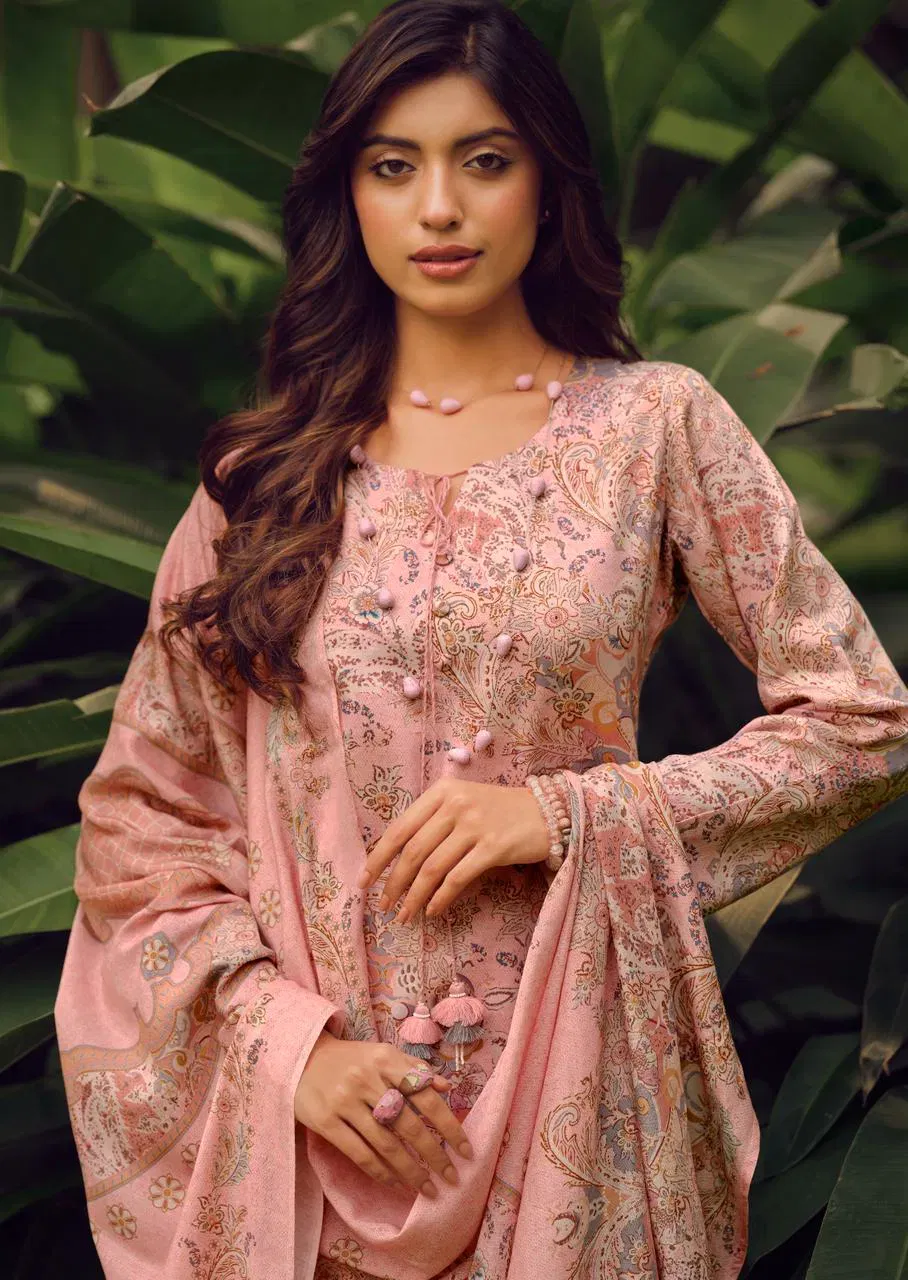 Latest Sanna Queen Pink Jam Cotton Digital Print Embroidery Work Salwar Kameez Collection Wholesale 2026