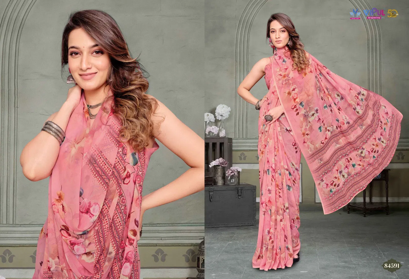 Stylish Vipul Riddhi Vol 10 Georgette Casual Wear Saree Collection Wholesale 2026