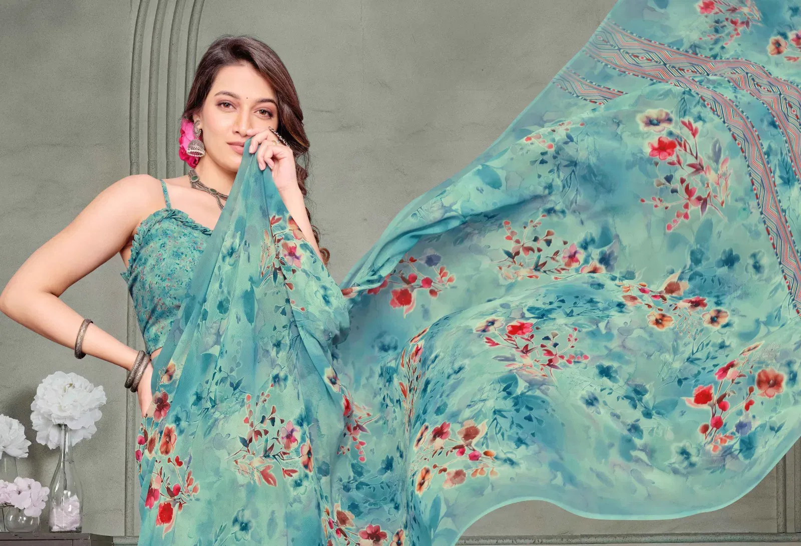 Stylish Vipul Riddhi Vol 10 Georgette Casual Wear Saree Collection Wholesale 2026