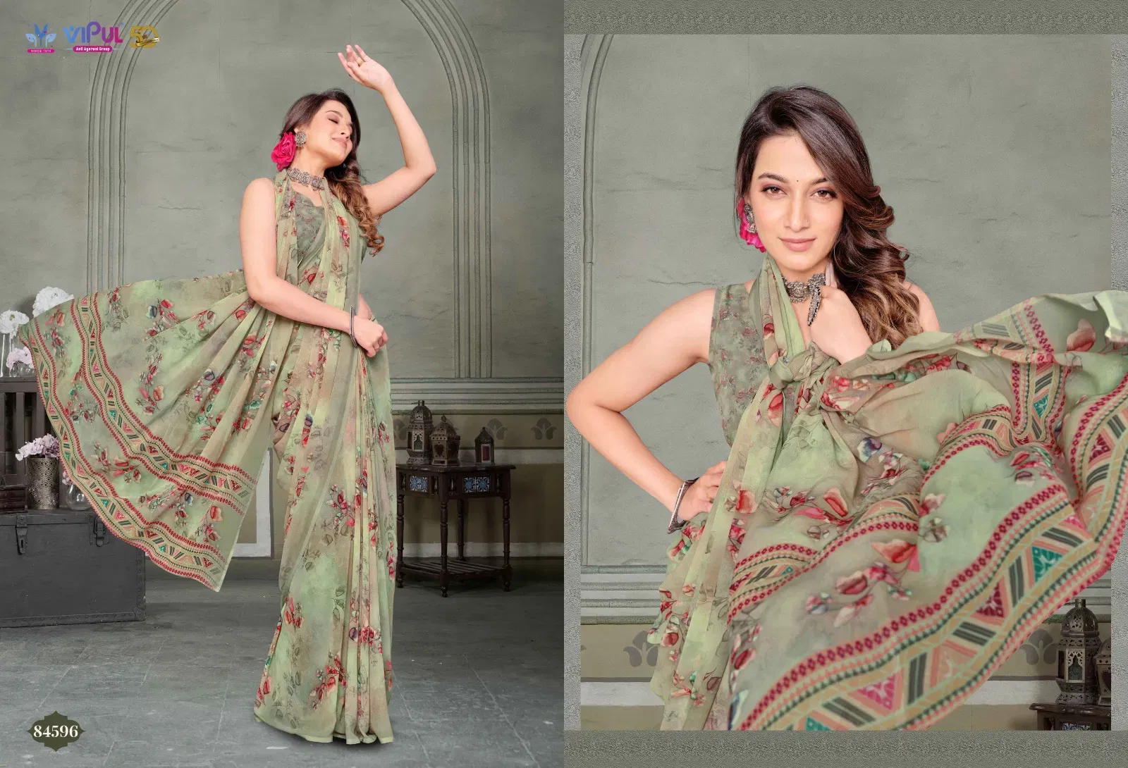 Stylish Vipul Riddhi Vol 10 Georgette Casual Wear Saree Collection Wholesale 2026