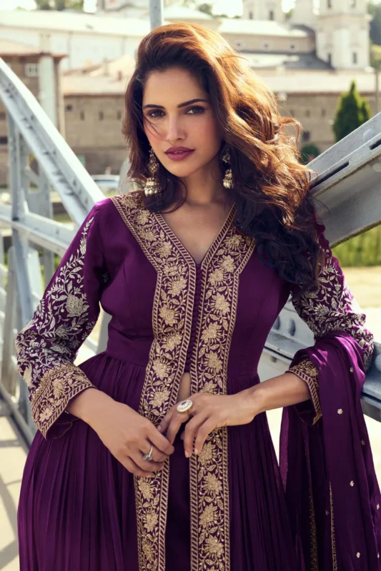 Beautiful Gulkayra Meera Chinon With Embroidery Work Top Bottom And Dupatta Collection Wholesale 2026