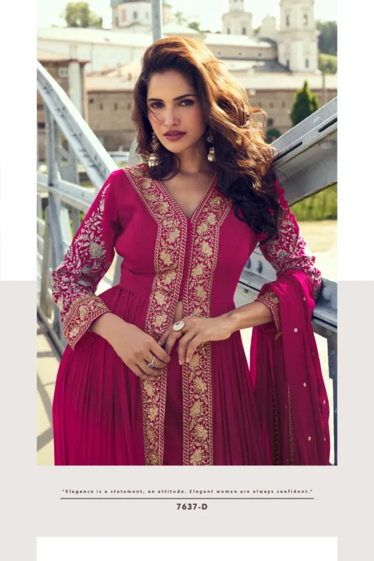 Beautiful Gulkayra Meera Chinon With Embroidery Work Top Bottom And Dupatta Collection Wholesale 2026