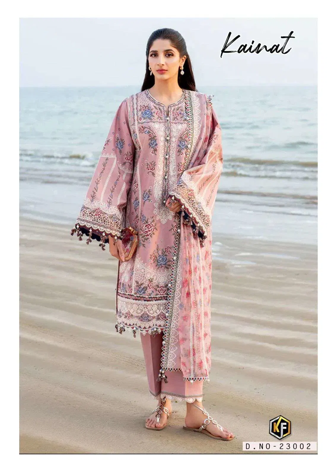 Latest Keval Kainat Vol 23 Cotton Karachi Readymade Kurti Pant And Dupatta Collection Wholesale 2026