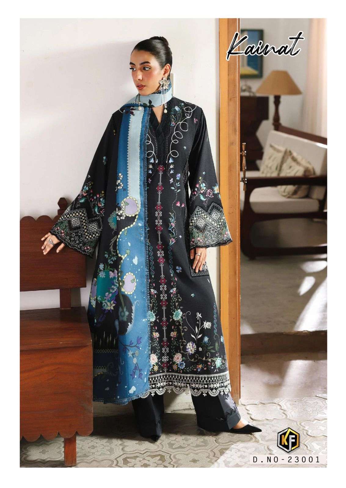 Latest Keval Kainat Vol 23 Cotton Karachi Readymade Kurti Pant And Dupatta Collection Wholesale 2026