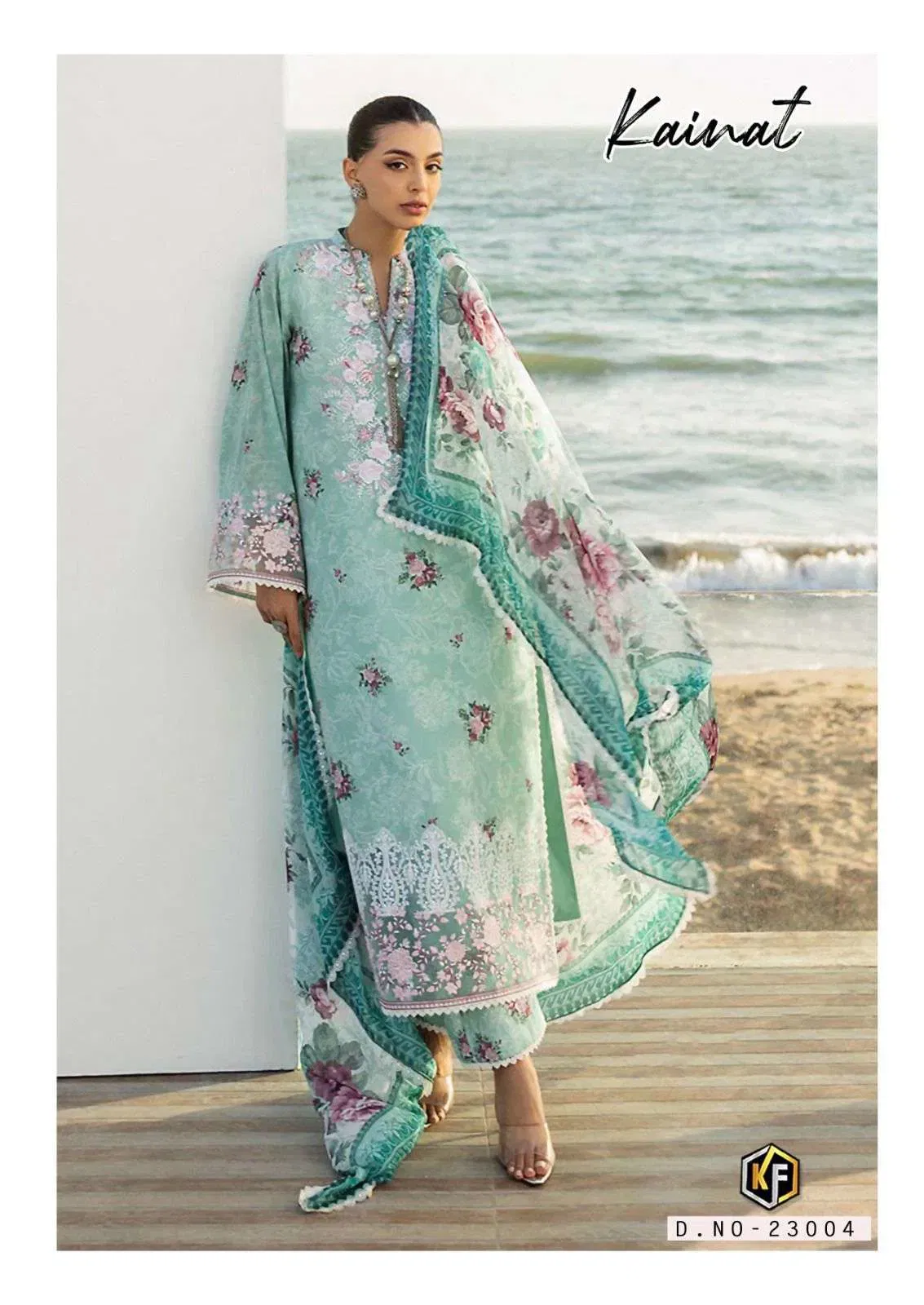 Latest Keval Kainat Vol 23 Cotton Karachi Readymade Kurti Pant And Dupatta Collection Wholesale 2026
