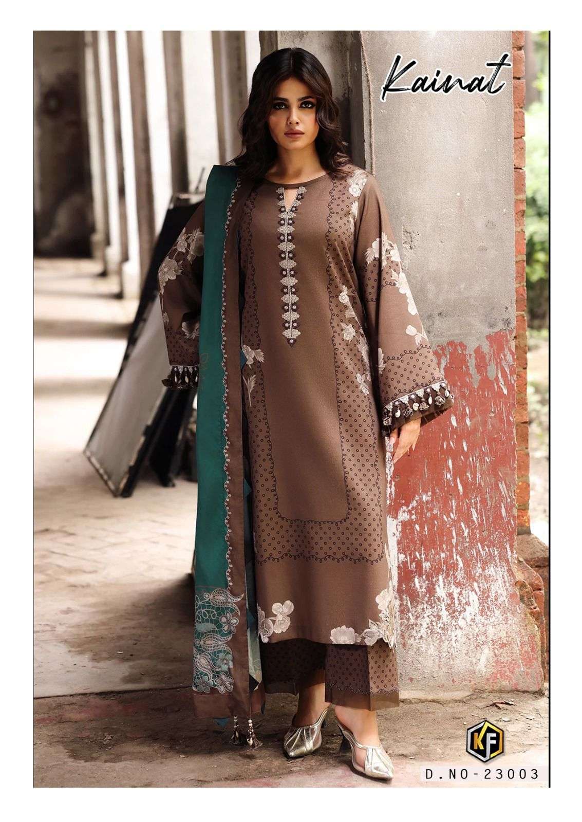 Latest Keval Kainat Vol 23 Cotton Karachi Readymade Kurti Pant And Dupatta Collection Wholesale 2026