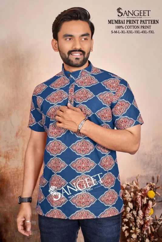 Latest Sangeet Mumbai Print Pattern Vol 3 Cotton Casual Wear Shirt Collection Wholesale 2026 2 Latest Sangeet Mumbai Print Pattern Vol 3 Cotton Casual Wear Shirt Collection Wholesale 2026