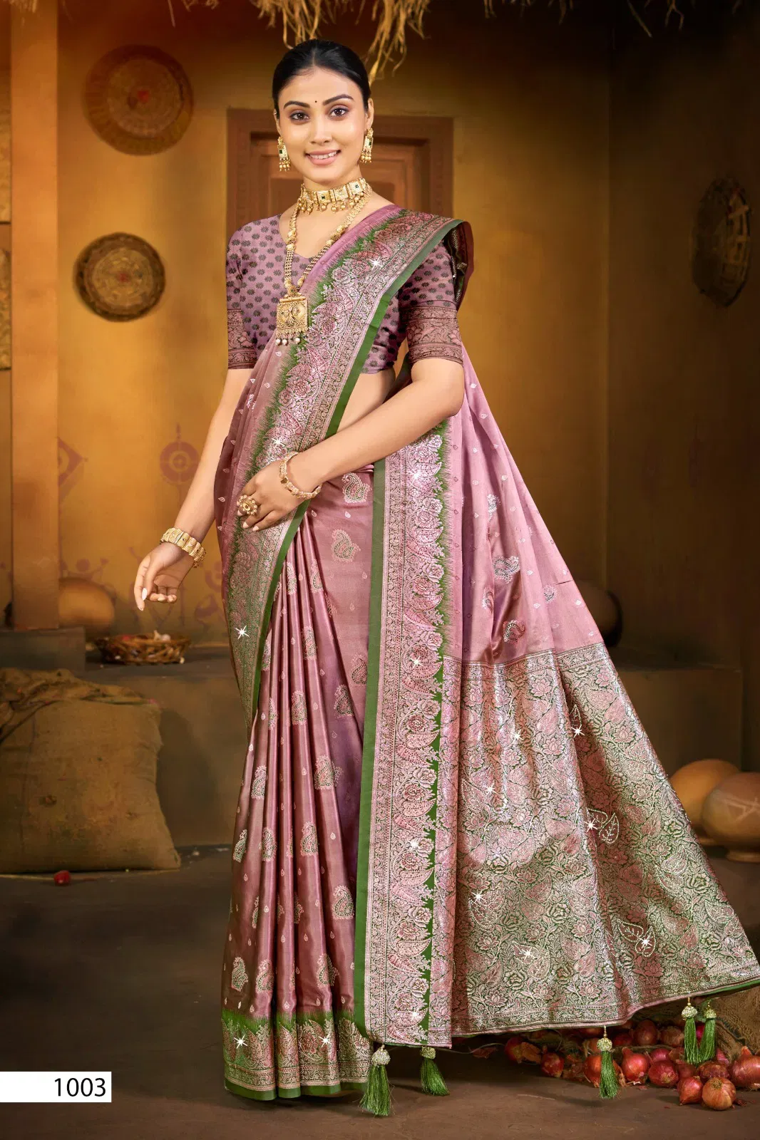 Stylish Saroj Sandalwood Satin Saroski Vol 2 Rich Pallu Silk Saree Collection Wholesale 2026