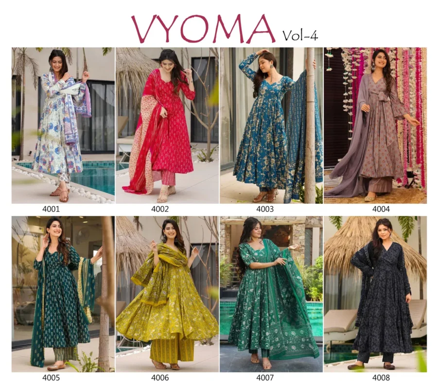 Launching Vyoma Vol 4 Muslin Digital Printed Top Bottom And Dupatta Festival Wear Collection Wholesale 2026