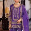 Eba Aafrin Nx Chinon With Embroidery Work Top Bottom And Dupatta Collection Wholesale
