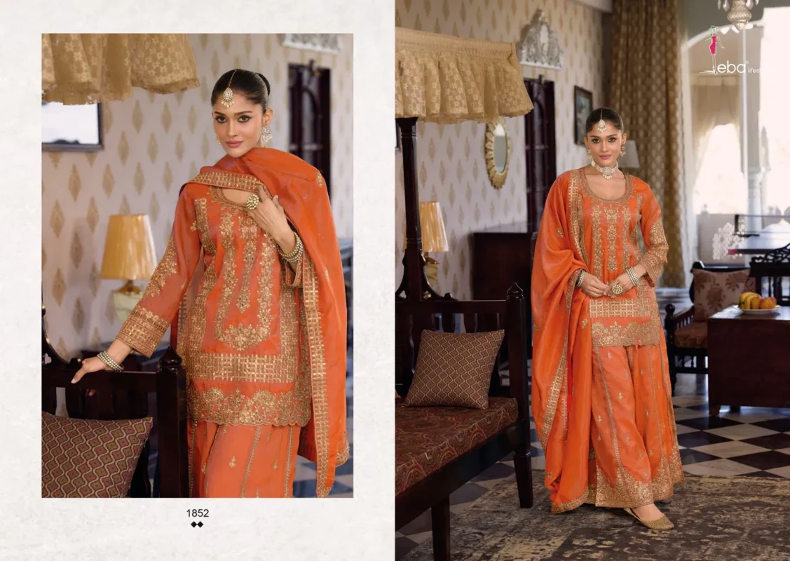 Latest Eba Aafrin Nx Chinon With Embroidery Work Top Bottom And Dupatta Collection Wholesale 2026 4 Latest Eba Aafrin Nx Chinon With Embroidery Work Top Bottom And Dupatta Collection Wholesale 2026