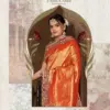 Zarkaashi Morpankh Nylone Tissue Traditional Wear Saree Collection Wholesale