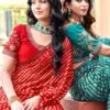 Kashvi Saraswati Dull Moss Brasso With Work Saree Collection Wholesale