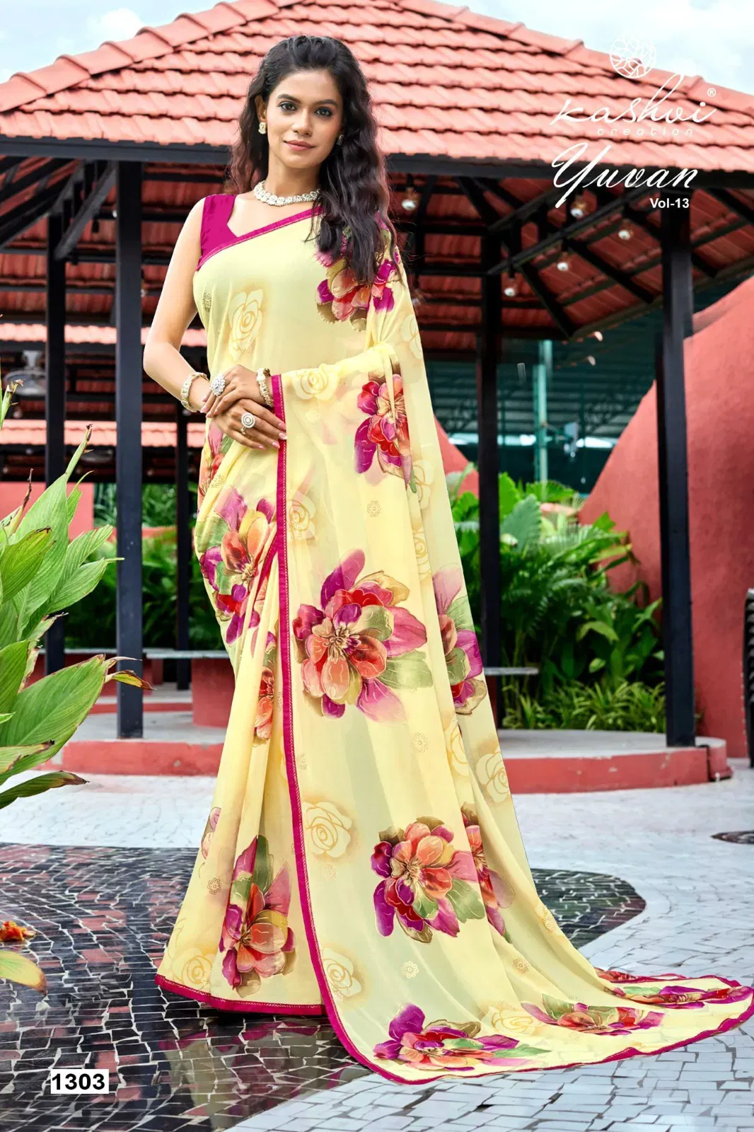Stylish Kashvi Yuvan Vol 13 Georgette Casual Wear Saree Collection Wholesale 2026