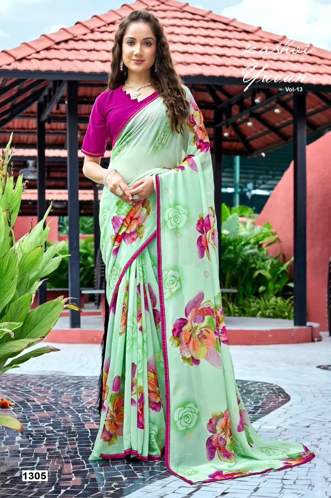 Stylish Kashvi Yuvan Vol 13 Georgette Casual Wear Saree Collection Wholesale 2026