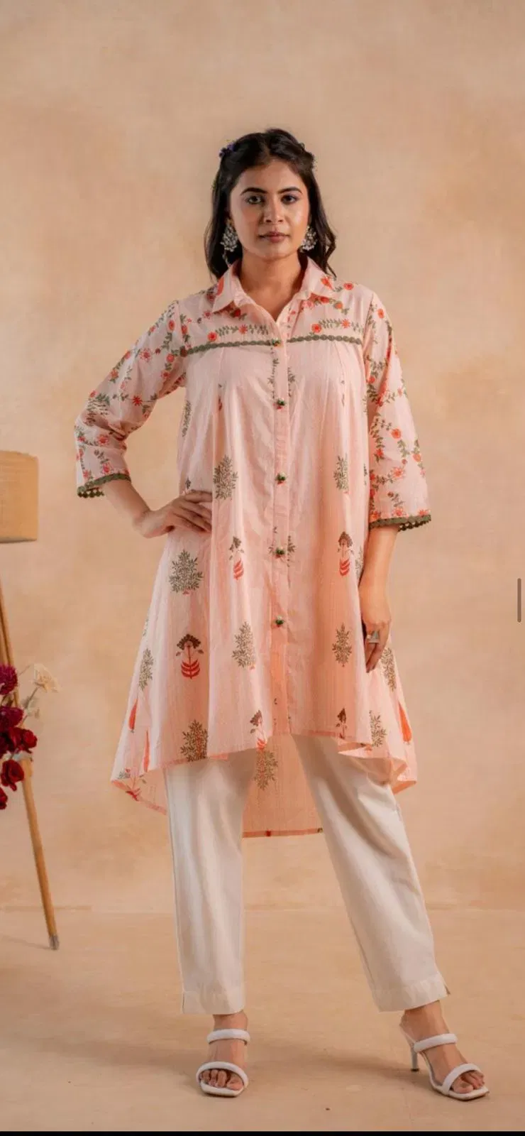 Stylish Naisha K 648 Cotton With Work Casual Wear Kurti Collection Wholesale 2026